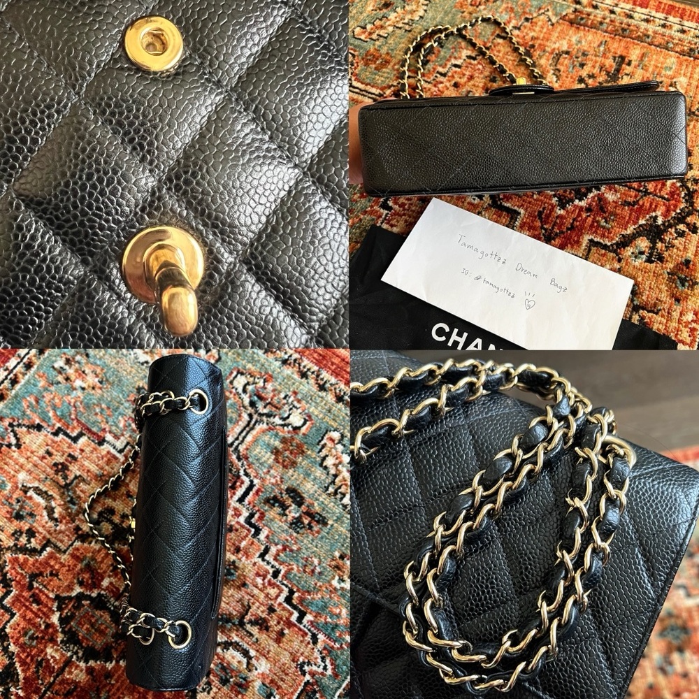 ❌SOLD❌Chanel Classic Vintage Medium Caviar Double Flap Bag - Picture 9 of 11